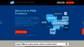 What Peblfeedback.com website looked like in 2020 (4 years ago)