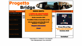 What Progettobridge.it website looked like in 2020 (4 years ago)