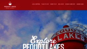 What Pequotlakes.com website looked like in 2020 (4 years ago)