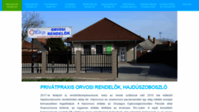 What Privatpraxis-hajduszoboszlo.hu website looked like in 2020 (4 years ago)