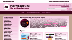 What Prijsvragen.nl website looked like in 2020 (4 years ago)