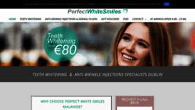 What Perfectwhitesmiles.ie website looked like in 2020 (4 years ago)