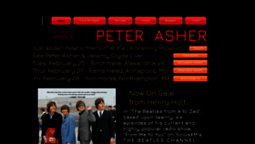 What Peterashermusic.com website looked like in 2020 (4 years ago)
