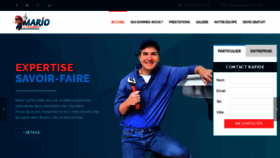 What Plombier-mario.fr website looked like in 2020 (4 years ago)