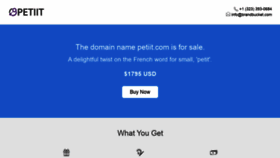 What Petiit.com website looked like in 2020 (4 years ago)