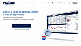 What Plus500.nl website looked like in 2020 (4 years ago)