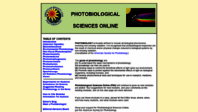 What Photobiology.info website looked like in 2020 (4 years ago)