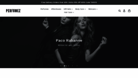 What Perfumez.co.uk website looked like in 2020 (4 years ago)