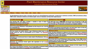 What Plant-maintenance.com website looked like in 2020 (4 years ago)