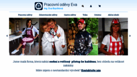 What Pracovni-odevy-eva.cz website looked like in 2020 (4 years ago)