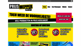 What Prijsmepper.nl website looked like in 2020 (4 years ago)
