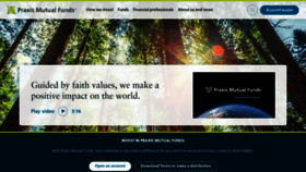 What Praxismutualfunds.com website looked like in 2020 (4 years ago)