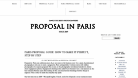 What Proposal-in-paris.com website looked like in 2020 (4 years ago)