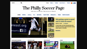 What Phillysoccerpage.net website looked like in 2020 (4 years ago)