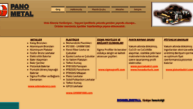 What Panometal.com.tr website looked like in 2020 (4 years ago)