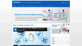 What Prosept.com website looked like in 2020 (5 years ago)