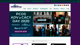 What Pcoschallenge.org website looked like in 2020 (4 years ago)
