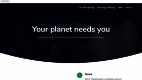 What Planetwatch.io website looked like in 2020 (4 years ago)