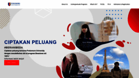 What Podomorouniversity.ac.id website looked like in 2020 (4 years ago)