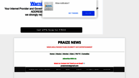 What Praizenews.com website looked like in 2020 (4 years ago)