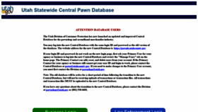 What Pawn.utah.gov website looked like in 2020 (4 years ago)