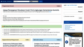 What Portal.kominfo.go.id website looked like in 2020 (4 years ago)