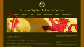 What Pcbeachscotfestival.com website looked like in 2020 (4 years ago)