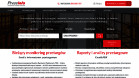 What Pressinfo.pl website looked like in 2020 (4 years ago)