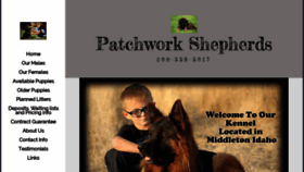 What Patchworkshepherds.com website looked like in 2020 (4 years ago)