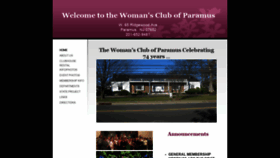 What Paramuswomansclub.org website looked like in 2020 (4 years ago)