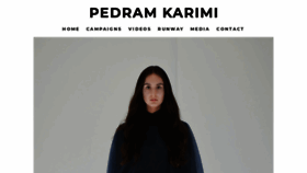 What Pedramkarimi.com website looked like in 2020 (5 years ago)