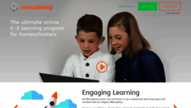 What Parents.miacademy.co website looked like in 2020 (4 years ago)