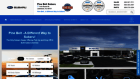 What Pinebeltsubaru.com website looked like in 2020 (4 years ago)