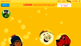 What Pbskids.org website looked like in 2020 (4 years ago)