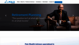 What Polowealthadvisors.in website looked like in 2020 (5 years ago)