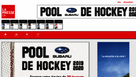 What Poolhockey.lapresse.ca website looked like in 2020 (4 years ago)