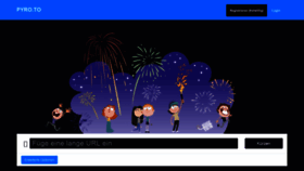 What Pyro.to website looked like in 2020 (5 years ago)