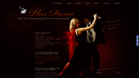 What Plusdance.pl website looked like in 2020 (4 years ago)