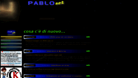 What Pablonet.it website looked like in 2020 (4 years ago)