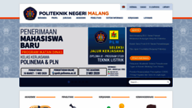 What Polinema.ac.id website looked like in 2020 (4 years ago)