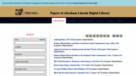 What Papersofabrahamlincoln.org website looked like in 2020 (4 years ago)