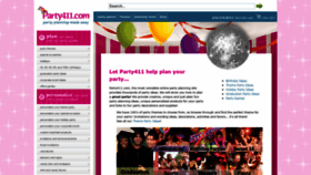 What Party411.com website looked like in 2020 (4 years ago)