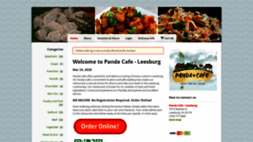 What Pandacafeleesburgva.com website looked like in 2020 (4 years ago)