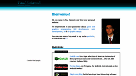 What Paulsalameh.com website looked like in 2020 (4 years ago)