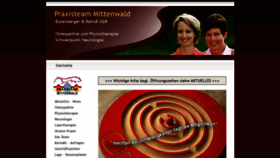 What Praxisteam-mittenwald.de website looked like in 2020 (4 years ago)