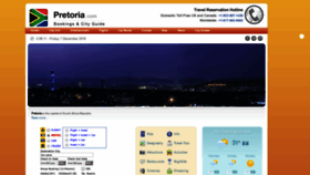 What Pretoria.com website looked like in 2020 (4 years ago)