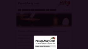 What Passedaway.com website looked like in 2020 (4 years ago)