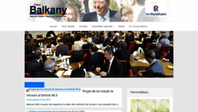 What Patrickbalkany.fr website looked like in 2020 (4 years ago)