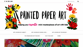 What Paintedpaperart.com website looked like in 2020 (4 years ago)
