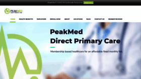 What Peakmed.com website looked like in 2020 (4 years ago)